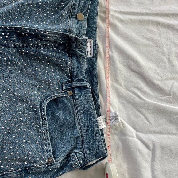 Good American Sky Blue Wide Leg Jeans - Picture 5 of 10